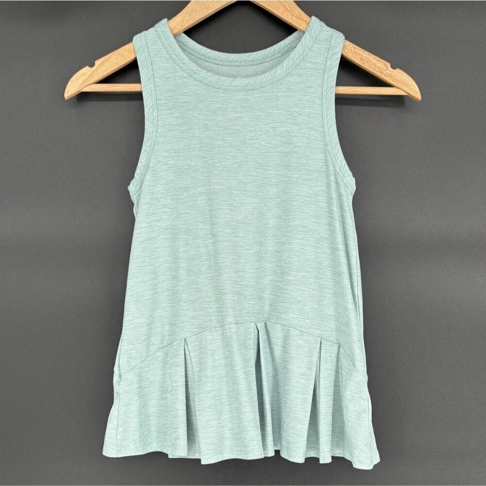 Hanna Andersson Girl's Sleeveless Solid Active Dress Size 5 Green Activewear
